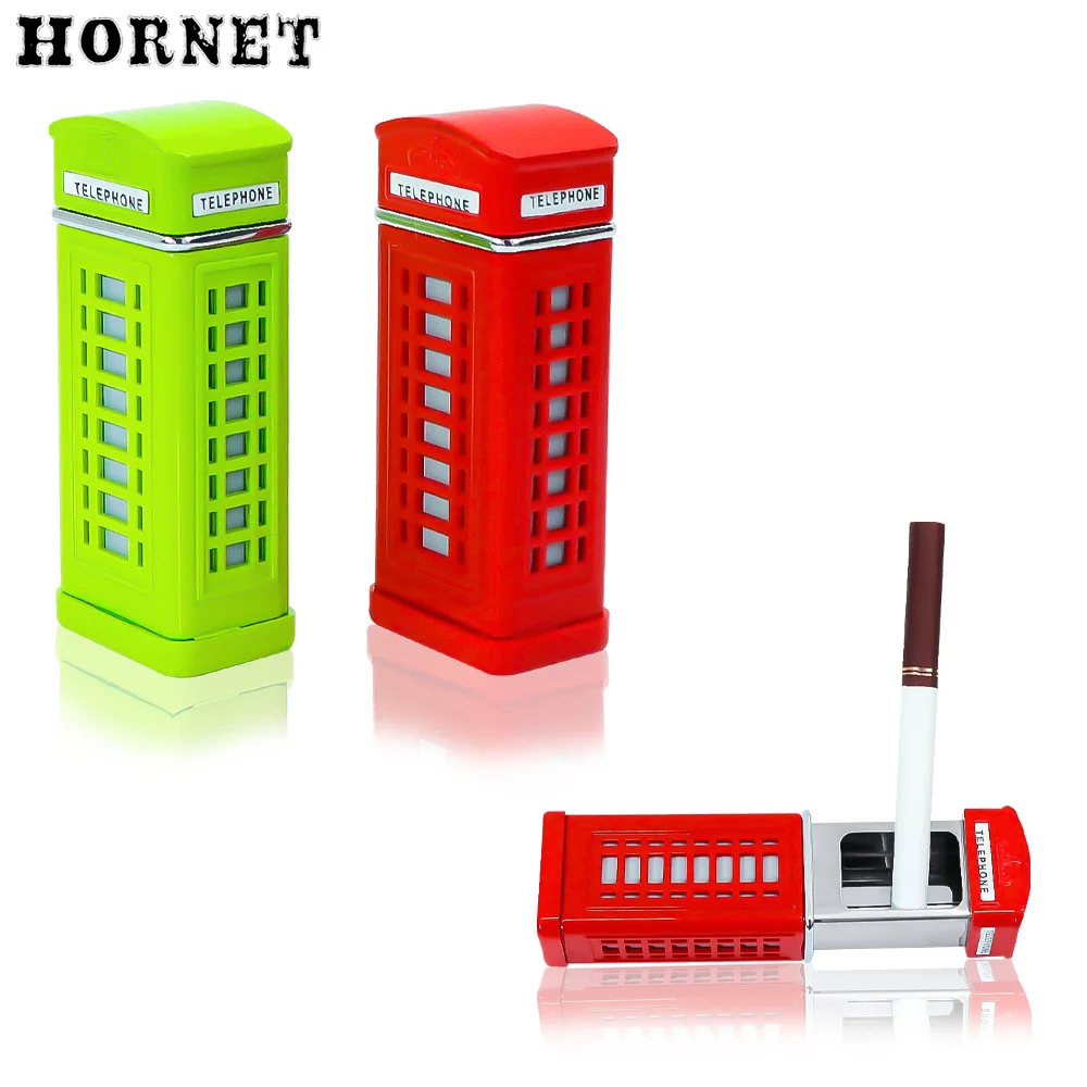 

71mm Red Outdoor Mini Portable Ashtray Telephone Booth Retro Style Cigarette Ash Tray For Travel Easy To Carry For Smoking Tool