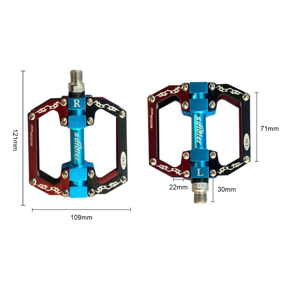 

Ultralight flat foot Mountain Bike Pedals MTB CNC Aluminum Alloy Sealed 3 Bearing Anti-slip Bicycle Pedals Bicycle Parts