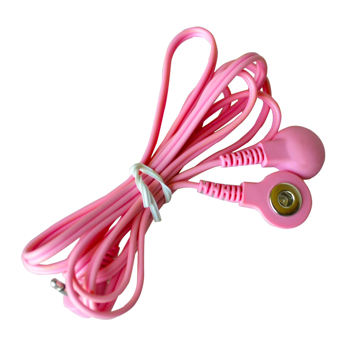 

4Pcs/Lot DC Head 2.5mm 2 in 1 Electrode Wires Connecting Cables For Digital TENS Machine Massager Color Pink