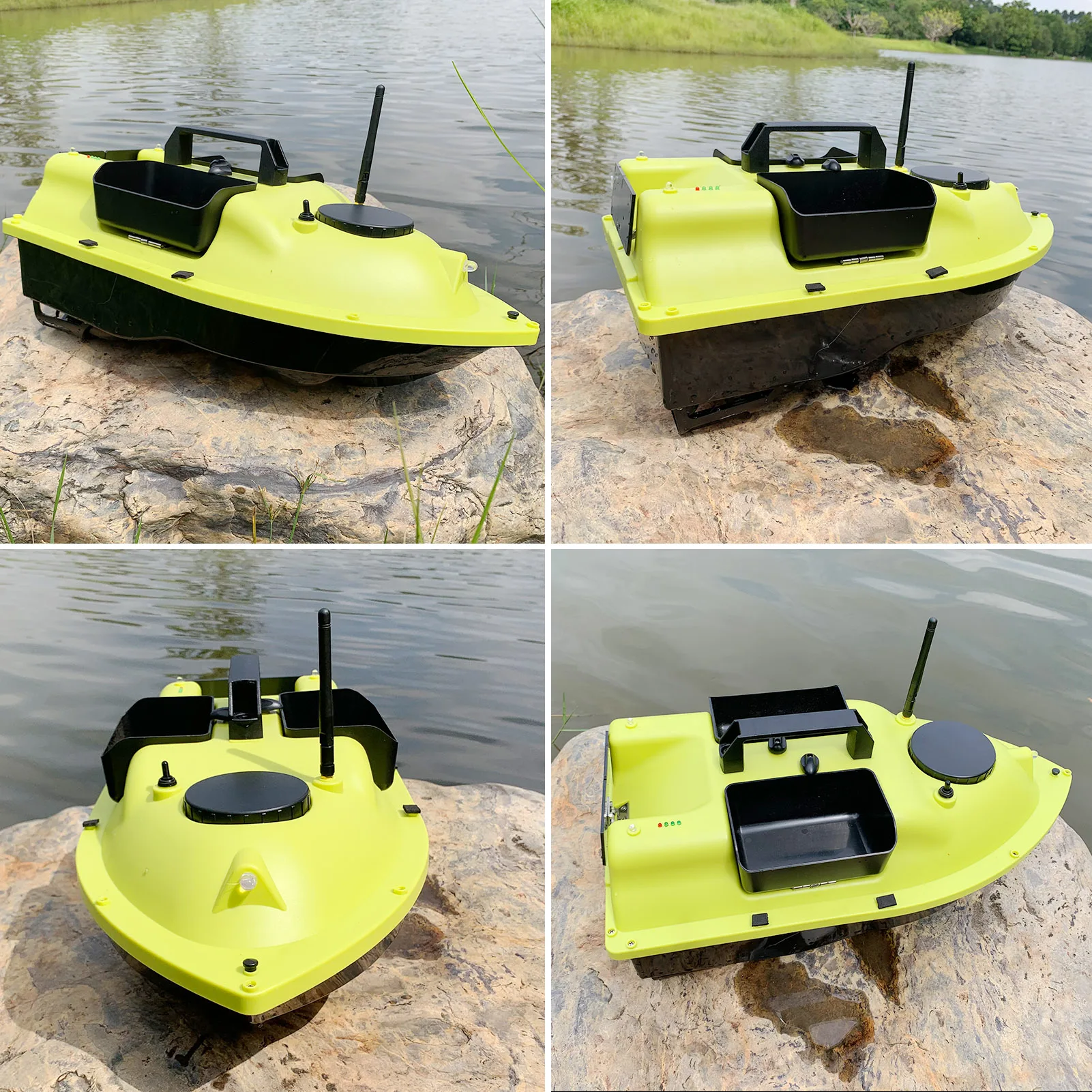 D18 Wireless Remote Control Fishing Bait Boat 4.4lb Bearing Capacity with 3 Container 500m Range Finder | Спорт и развлечения