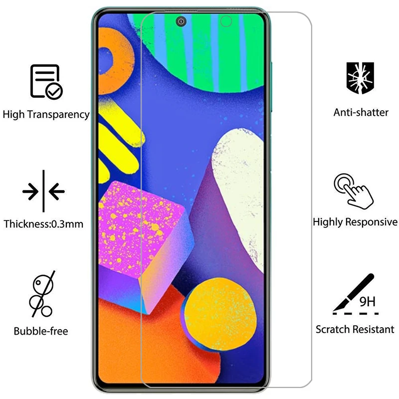 

Защитное закаленное стекло для samsung f62, Защита экрана для galaxy f 62 62f 6,7, пленка для samsun samsumg sansung galaxi samsungf62