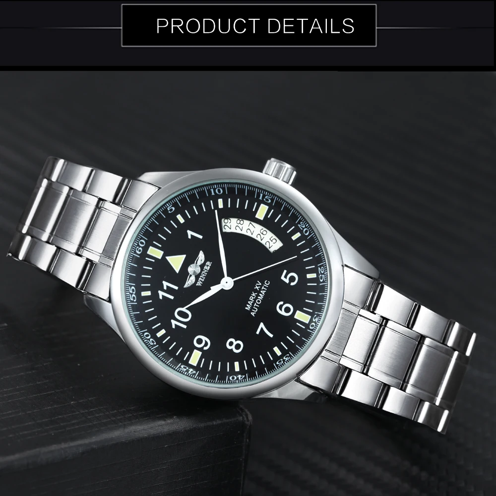 Часы наручные WINNER Мужские механические Классические Автоматические с ремешком