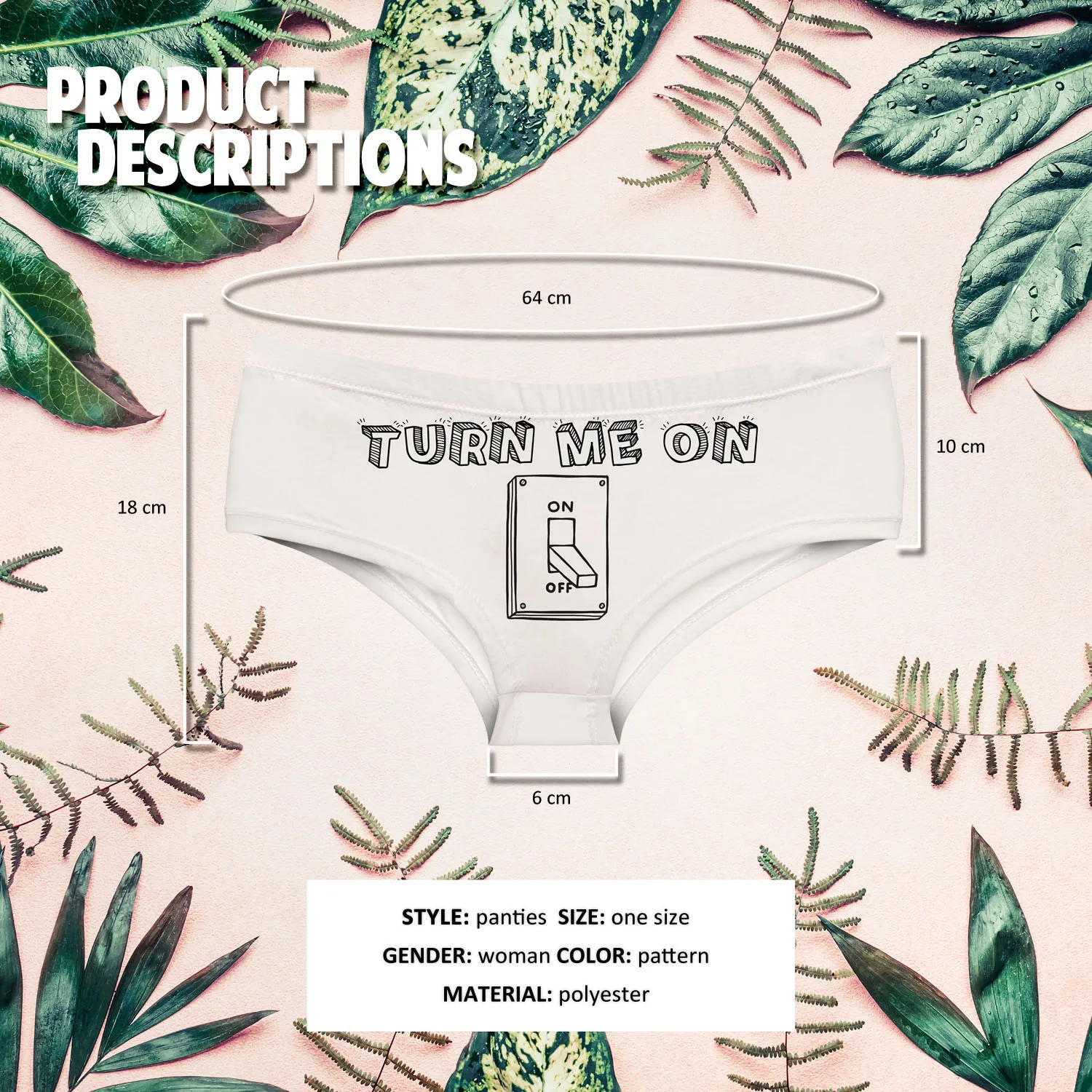 Включите меня белый сексуальный мир синий смешной хит женское белье стринги