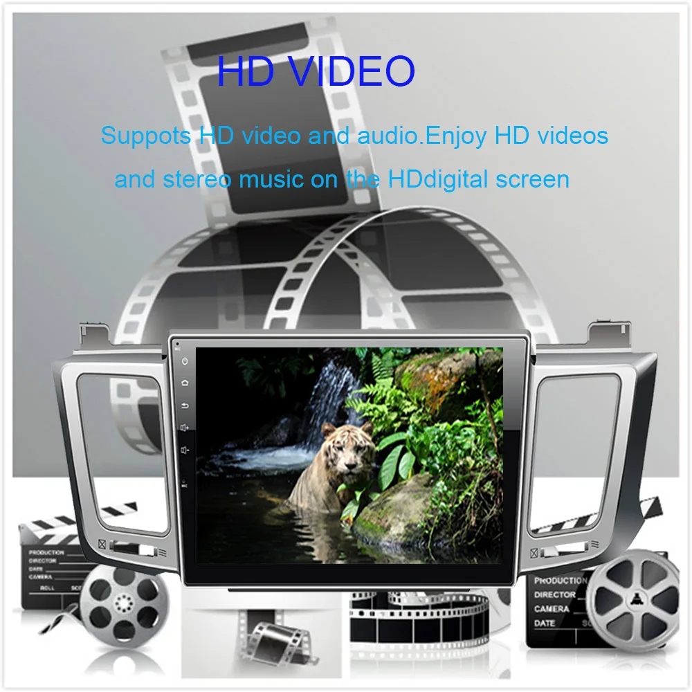 Автомагнитола с GPS-навигацией Android 10 0 Восьмиядерный процессор HD экран BT Wi-Fi RDS для