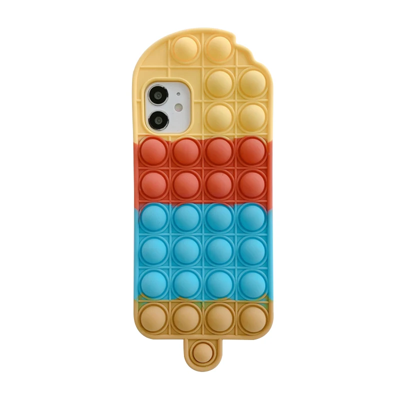 

Antistress Fidget Toys Silicone Mobile Phone Case Squeeze Toy Creative Popsicle Soft Case Stress Relief Toys Safe And Non-Toxic