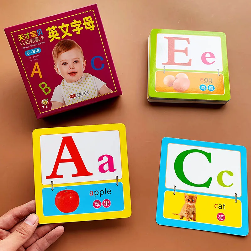 Обучающая карточка с буквами на английском языке для детей 0 3 лет 24 шт.|Учебники| |