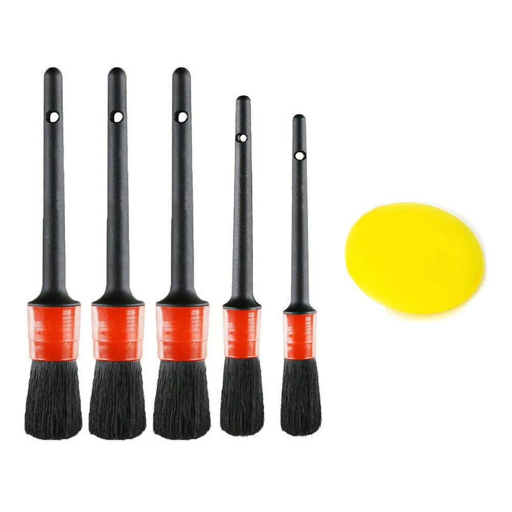 TiOODRE 6 шт. эмблемы двигателя вентиляционные отверстия Набор Щеток Для детейлинга