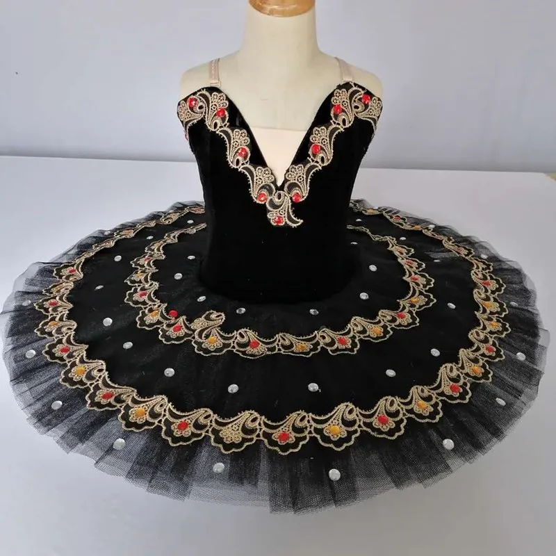 

Professional ballet, women's dress, skirt, swan dance, ballet, pancake, adult, black, carnival, warwasen, costum, dance costume