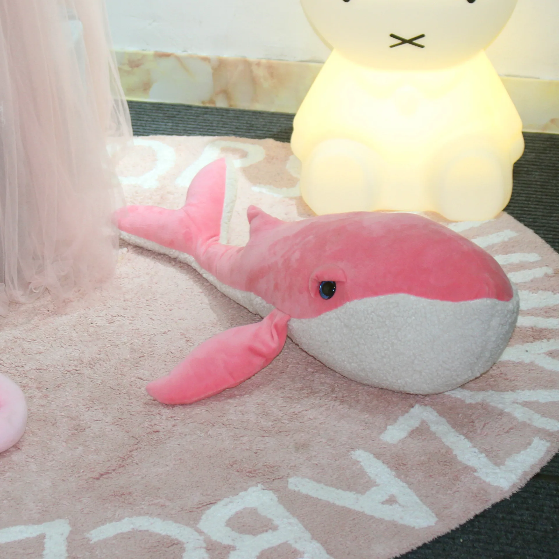 pink Детские мягкие животные, плюшевые игрушки, подушка для новорожденных, подушка для отдыха на спине, детская мультяшная кукла-Дельфин, игрушка для декора детской комнаты - Цвет: pink