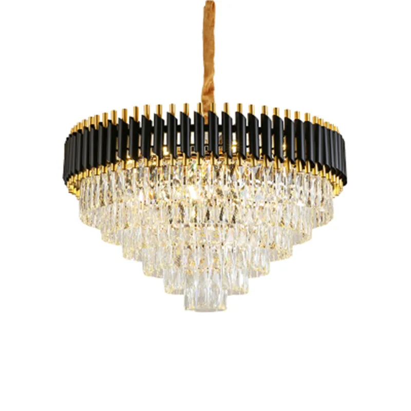 Хрустальная люстра K9 Современная круглая элегантная Подвесная лампа для