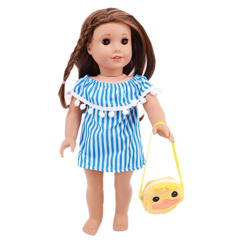 Рюкзак для куклы сумка-мессенджер с котенком и единорогом подходит американских