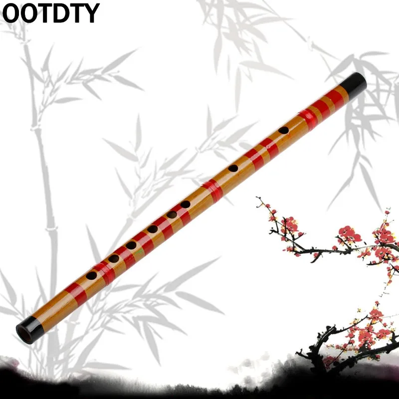 OOTDTY Классическая длинная бамбуковая флейта кларинат студенческий музыкальный