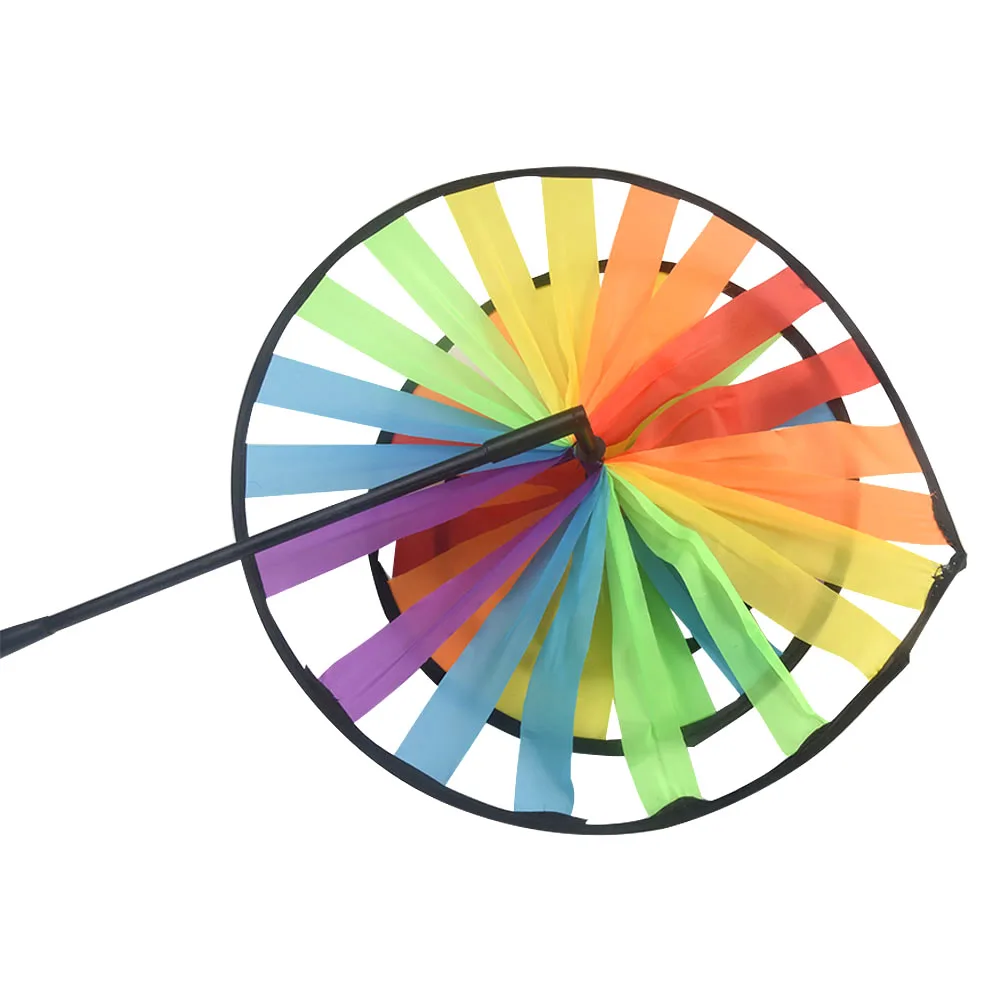 Случайный цвет стекловолокна Кол колесо ветряная мельница для детей активного