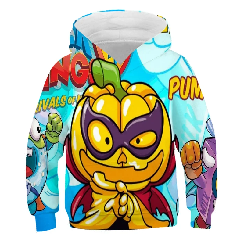 

Super Zings Boys Girls Sweatshirt Teening 3DGodzilla Hoodies Autumn Clothes Long Sleeve Cartoon Top Tee Children Clothing Jacket