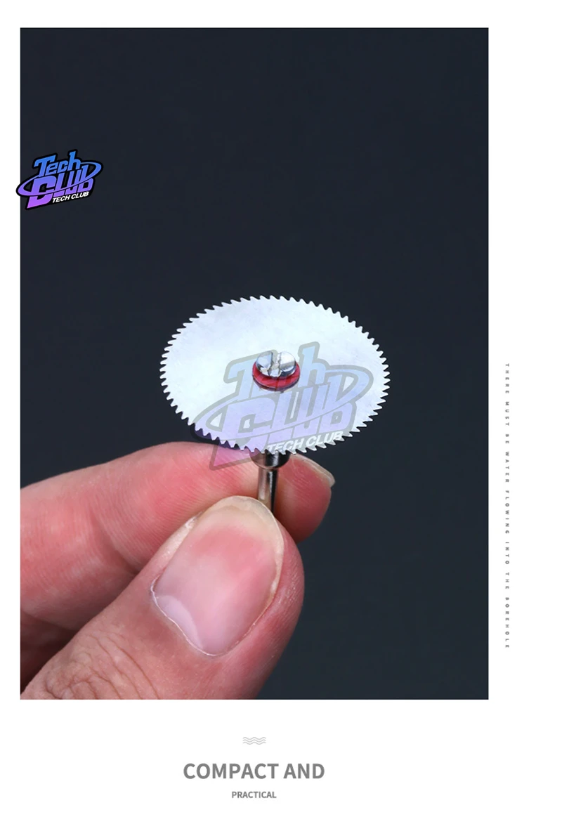 

6Pcs/set Stainless Steel Slice Metal Cutting Disc with 1 Mandrel for Dremel Rotary Tools 16 18 22 25 32mm Cutting Disc