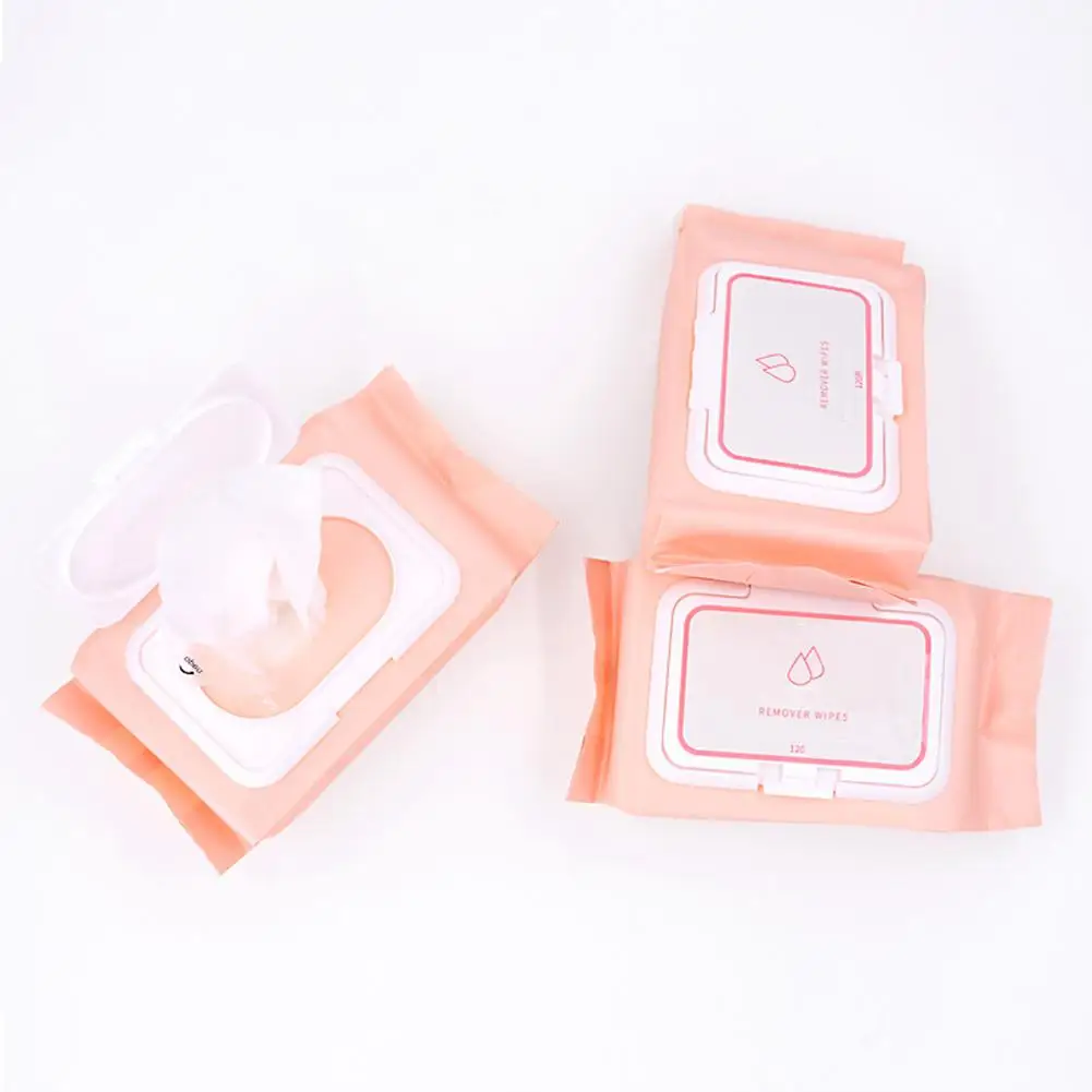 120 шт. салфетки для снятия макияжа многоразовые влажные крышка контейнера