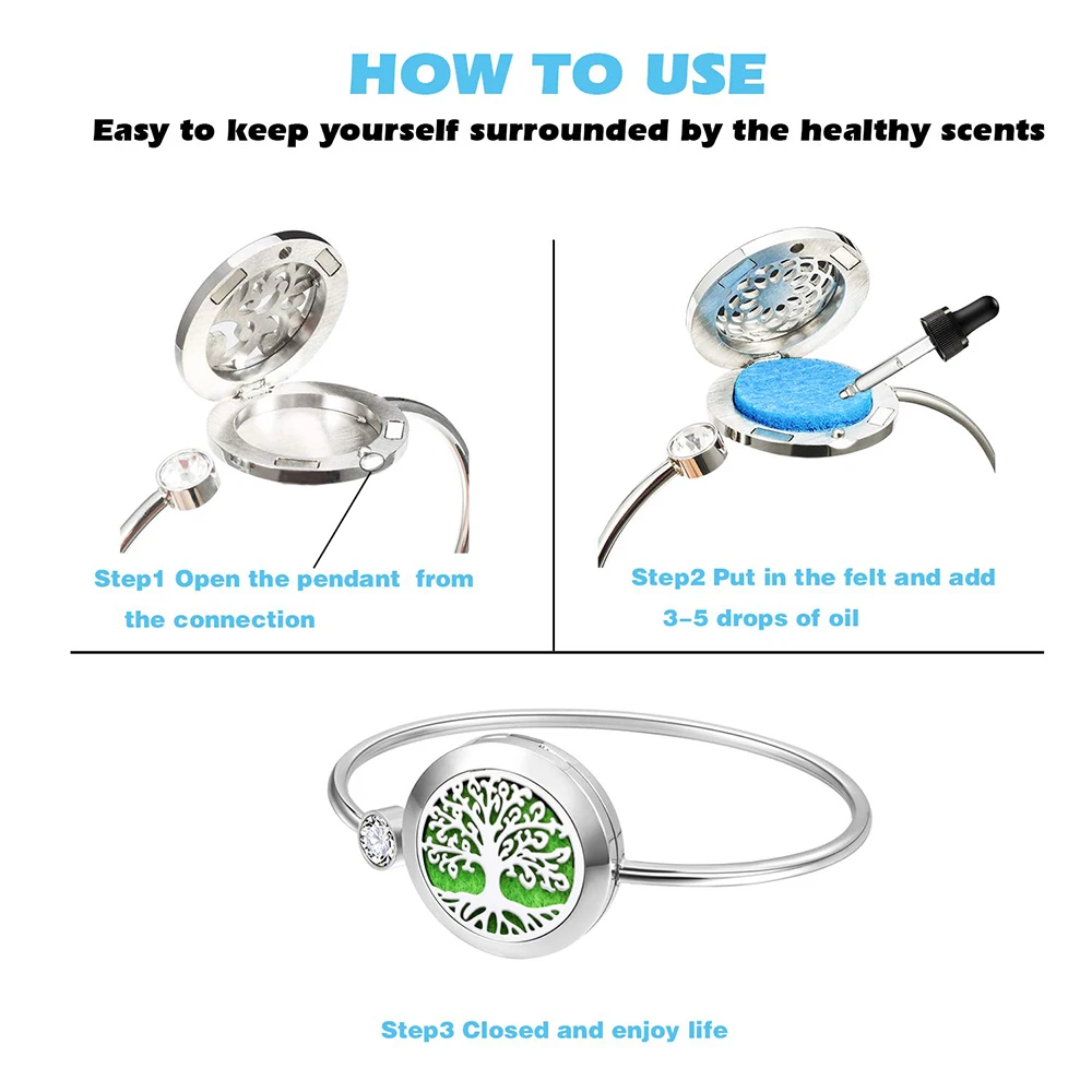 Wiggle 25 мм медальон с ароматом из нержавеющей стали эфирные масла Браслет-медальон