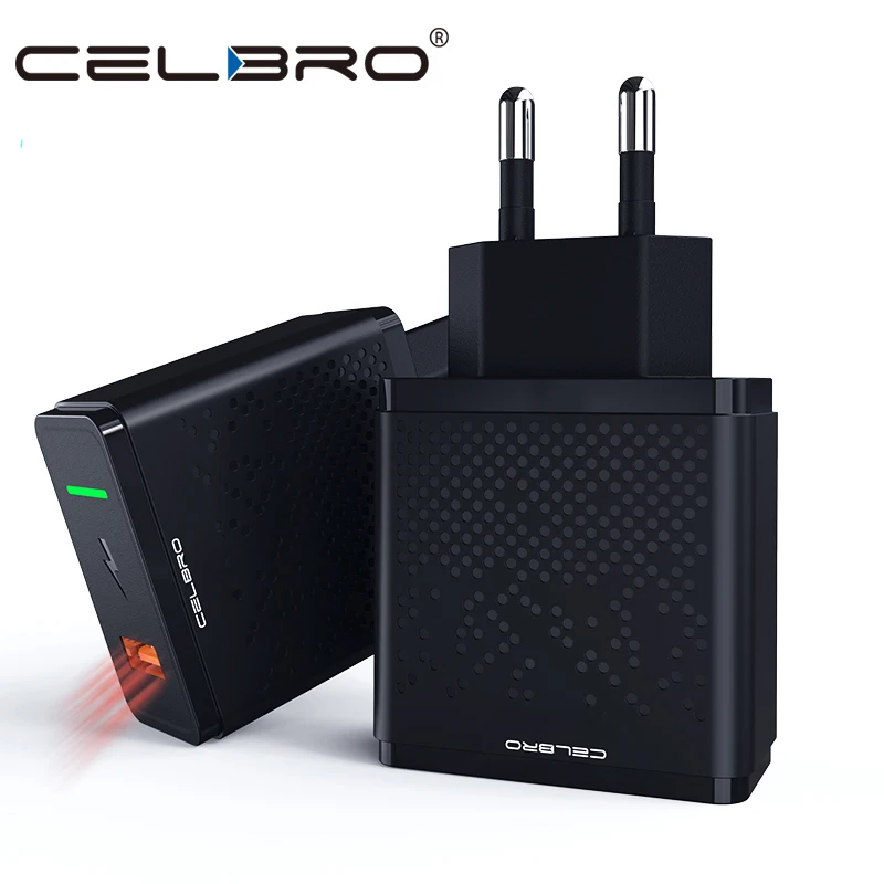 Портативное зарядное устройство USB 18 Вт Быстрая зарядка для Samsung S10 Note 10 plus Xiaomi Mi 9