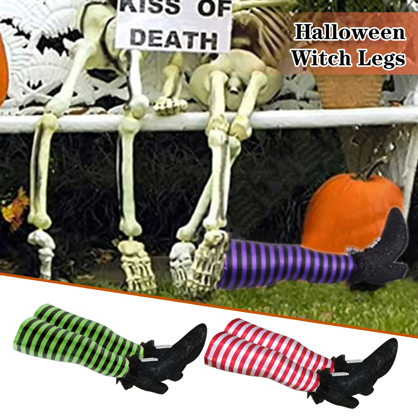 Ботинки со страшными ногами ведьмы декор для Хэллоуина украшение ног двора