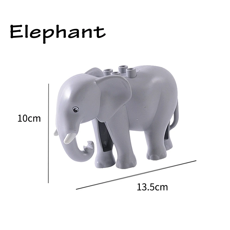

Locking Big Size Animal Panda Dog Giraffe Elephant Penguin Horse Jurassic Dinosaurs Large Size Building Blocks Toys for Children
