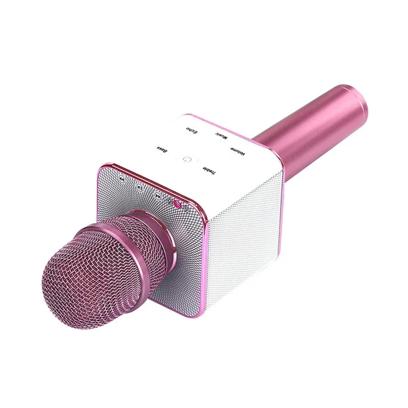 Wireless Original Brand Q7 Bluetooth Karaoke Microphone Professional Player Speaker With Carring Case For Iphone Android | Электроника