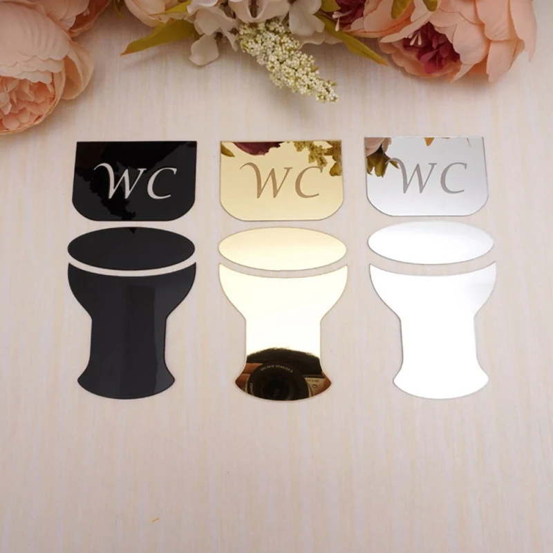 Новинка Лидер продаж зеркальные настенные наклейки сделай сам знак на дверь