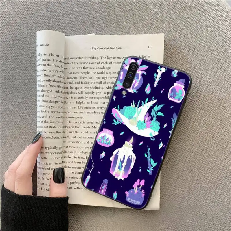 

Girly Pastel Witch Goth art Phone Case For Samsung galaxy S 9 10 20 A 10 21 30 31 40 50 51 71 s note 20 j 4 2018 plus
