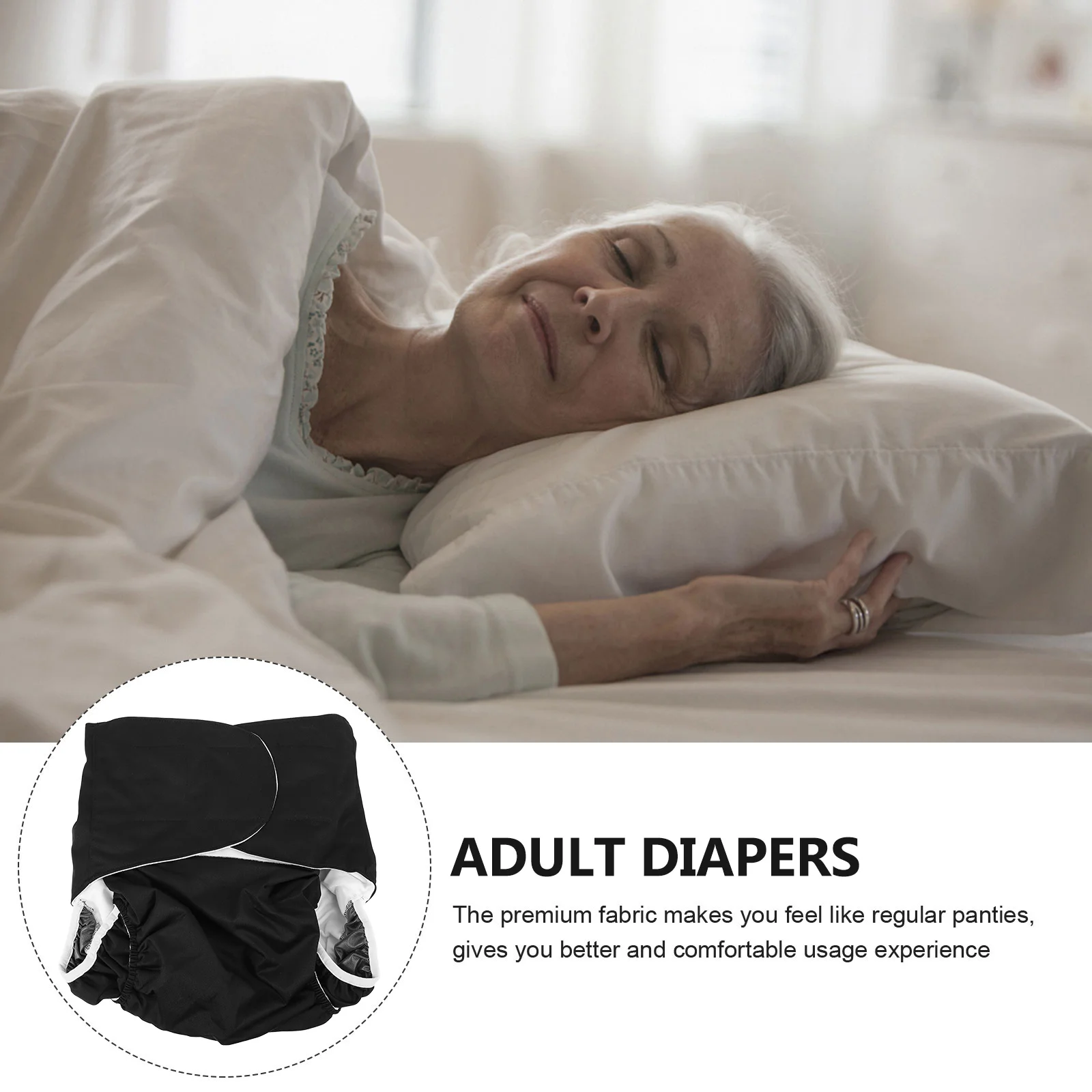 1pc Reusable Adult Diaper Washable Nappy Anti-leak Period Briefs | Красота и здоровье
