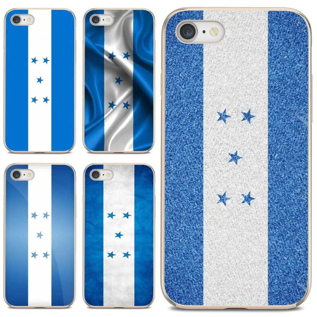 

For iPod iPhone 10 11 12 Pro Mini 4S 5S SE 5C 6 6S 7 8 X XR XS Plus Max 2020 Honduras National Flag Banner Poster Soft TPU Cover