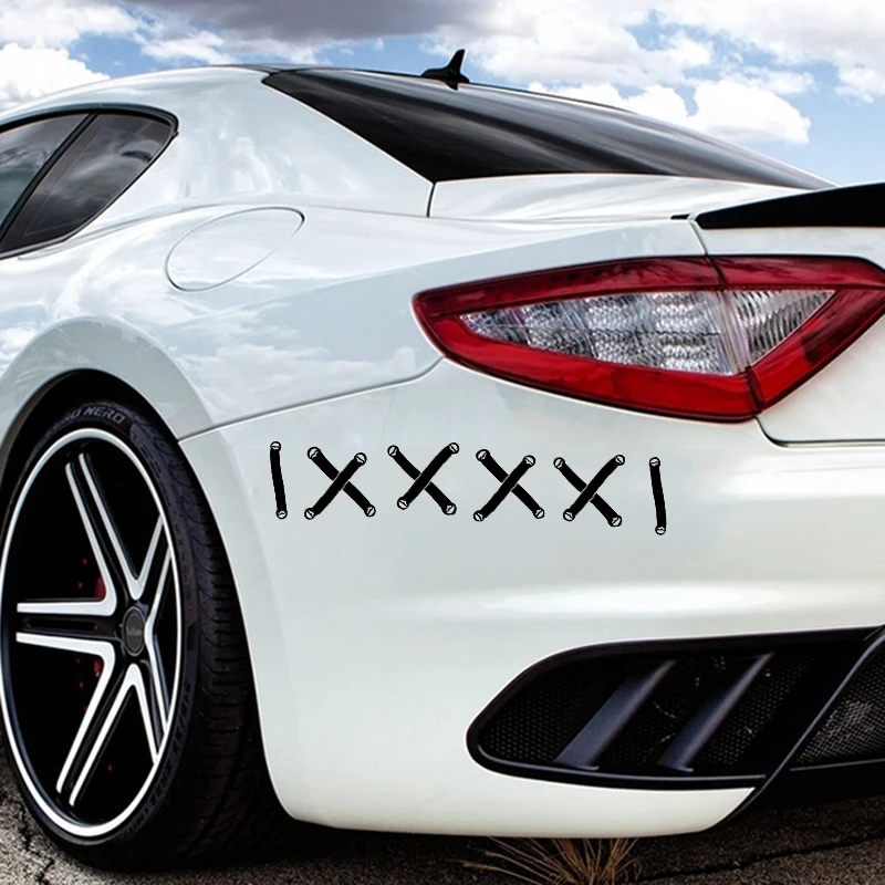 Пластиковый хомутик стежков шнурки наклейка бампера забавные исправить JDM гонка