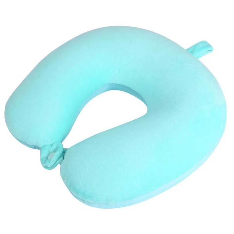 blue foam B U-образная дорожная подушка для самолета с эффектом памяти, подушка для шеи, аксессуары для путешествий, удобные подушки для сна, домашний текстиль - Цвет: blue foam B