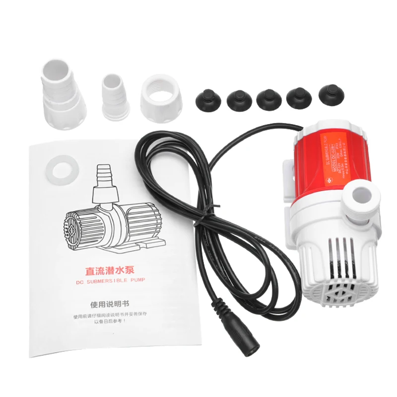 

12V 1100L/H Max Flow Submersible Pump 5M Max Lift Solar Water Pump Small Size For Aquarium Tank Fish