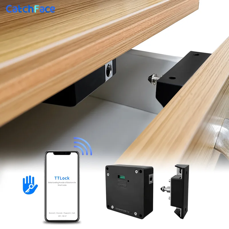 Скрытый RFID-замок невидимый RFID-шкаф с приложением TTlock Bluetooth-Дверной замок цифровой
