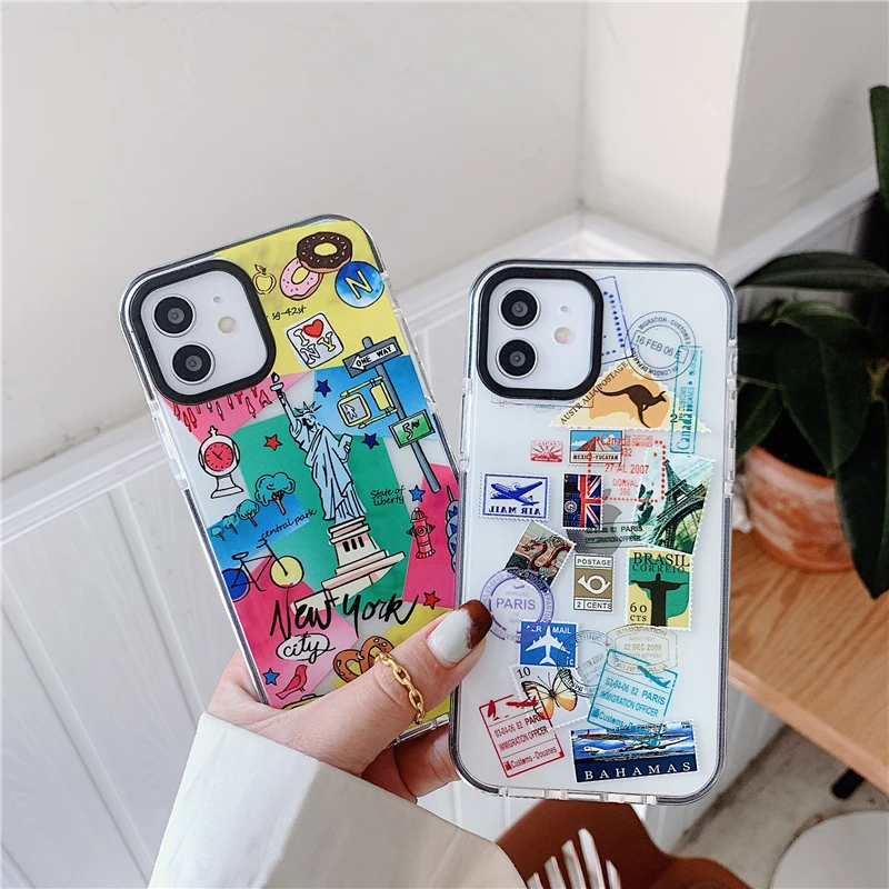 Чехол-накладка для iphone 12 Mini 11 Pro Max 7 8 Plus X XR XS SE прозрачный из мягкого силикона |