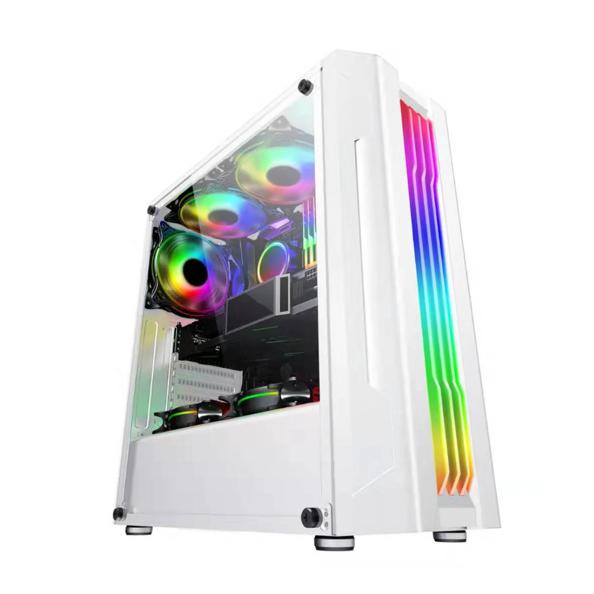 Чехол для поликарбоната с акриловой боковой платой светильник Rgb 3SSD 1HDD ATX/MATX/ITX 8