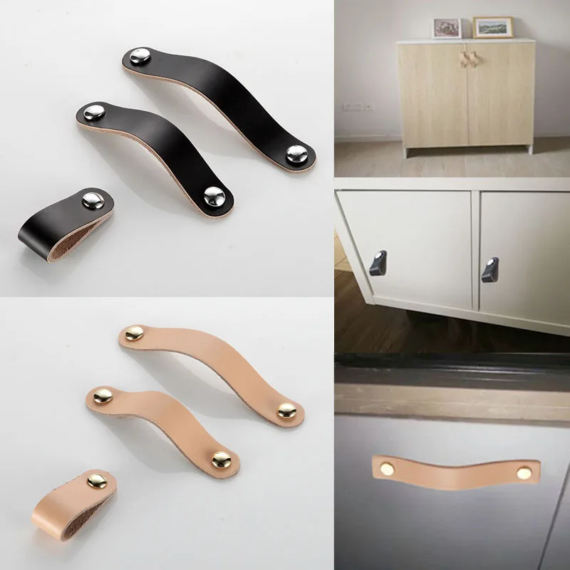 Черные ручки для шкафов дверная фурнитура мебельные ящики шкаф кухонный декор
