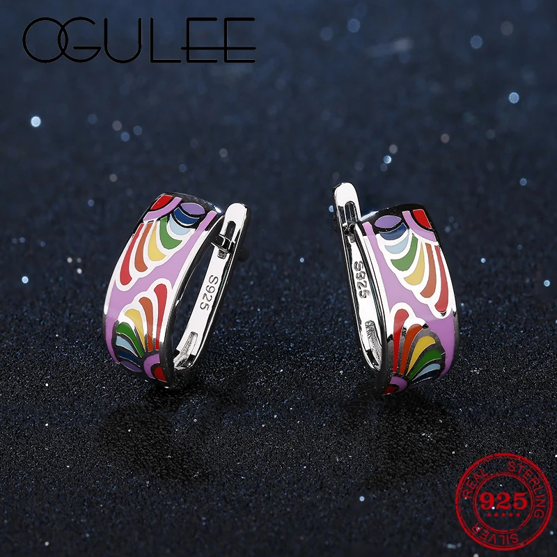 Летняя разноцветная обувь с узором из цветов в виде радуги фиолетовый серьги для