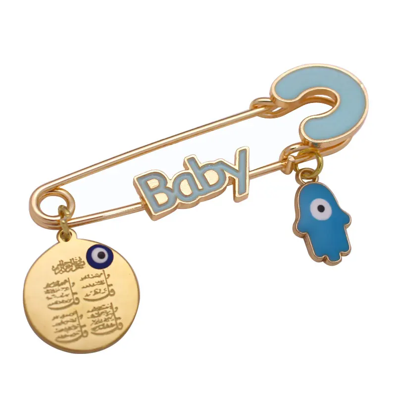 Брошь Хамса из ислама Корана четырёх Сур рука Фатимы детская булавка | Украшения