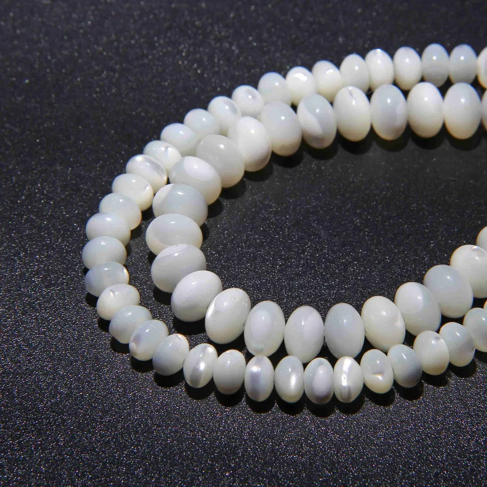 4 8 мм белые натуральные Перламутровые Бусины круглые бусины для