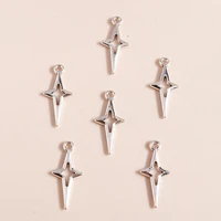 40pcs 2310mm fashion polaris charms for diy jewelry making accessories polar star charms pendants necklace keychain making