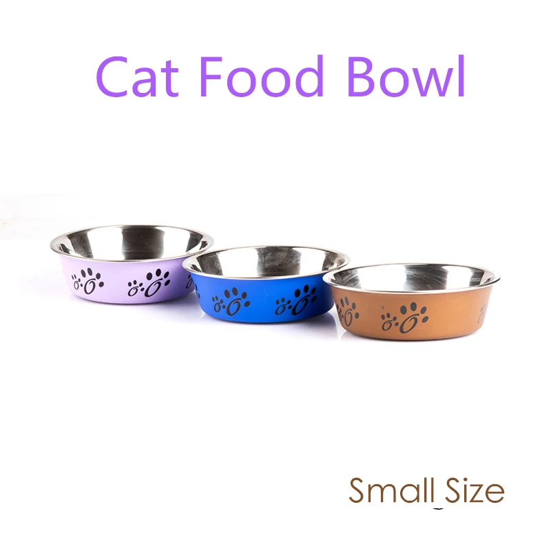 1 шт. противоскользящая миска из нержавеющей стали|Принадлежности для кормления
