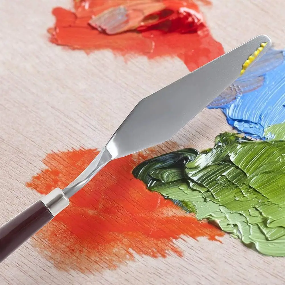

Oil Painting Scraper Paint Palette Knife Art Scraper Pick Oil Gouache Scraper Paint Pastel Gouache Shovel Knife Supply Pain T6e6