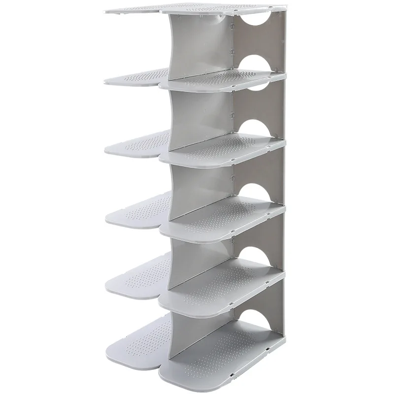 

CellDeal DIY Assembly 6 Layers Stackable Shoe Organizer Shoe Shelf Shoe Rack Stand Space Saving Shoe Hanger Shoe Box WF1107