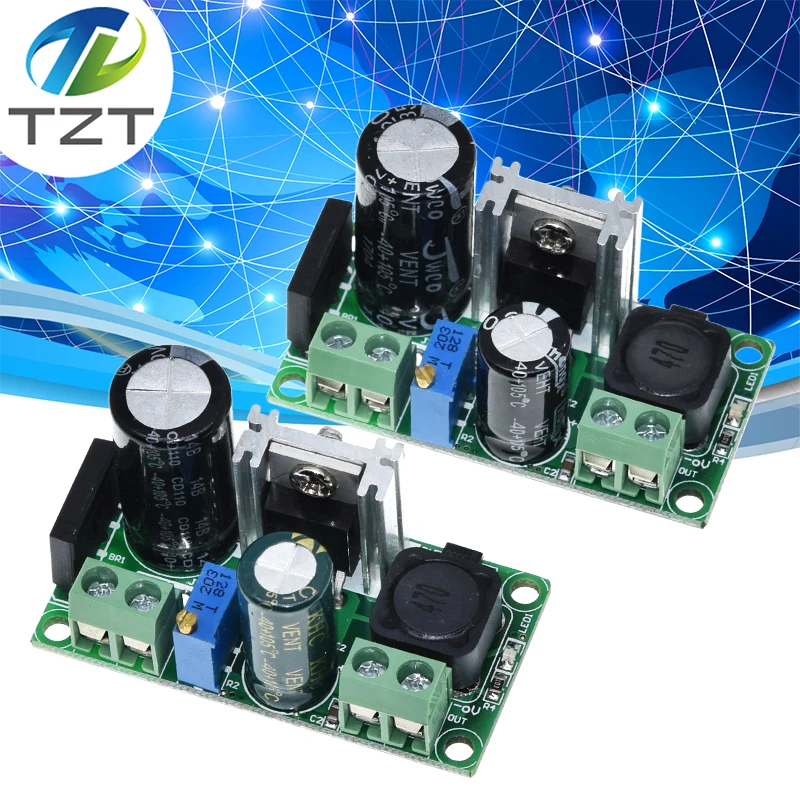 Завеса LM2596T LM2596HV DC Регулируемый понижающий 3A модуль источника питания с 5V
