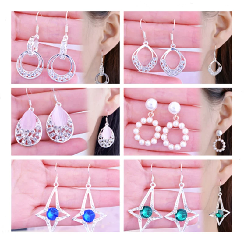 

2021 Fashion Vintage Stud Earrings For Women Exquisite Statement Geometric Gold Earrings Wedding Jewelry