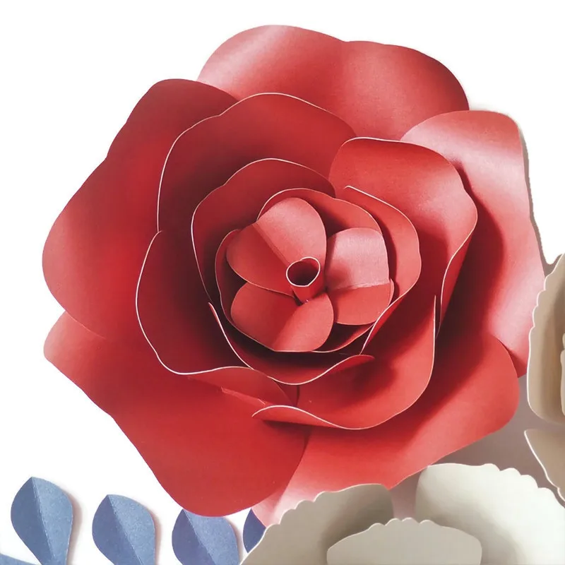 DIY Искусственные цветы гигантские бумажные 4 шт. 3 бумаги праздничное украшение