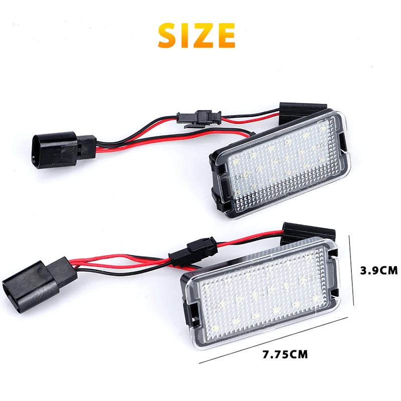 Для Seat Leon Altea Arosa Cordoba Ibiza Toledo 18 SMD Автомобильные светодиодные номерные знаки