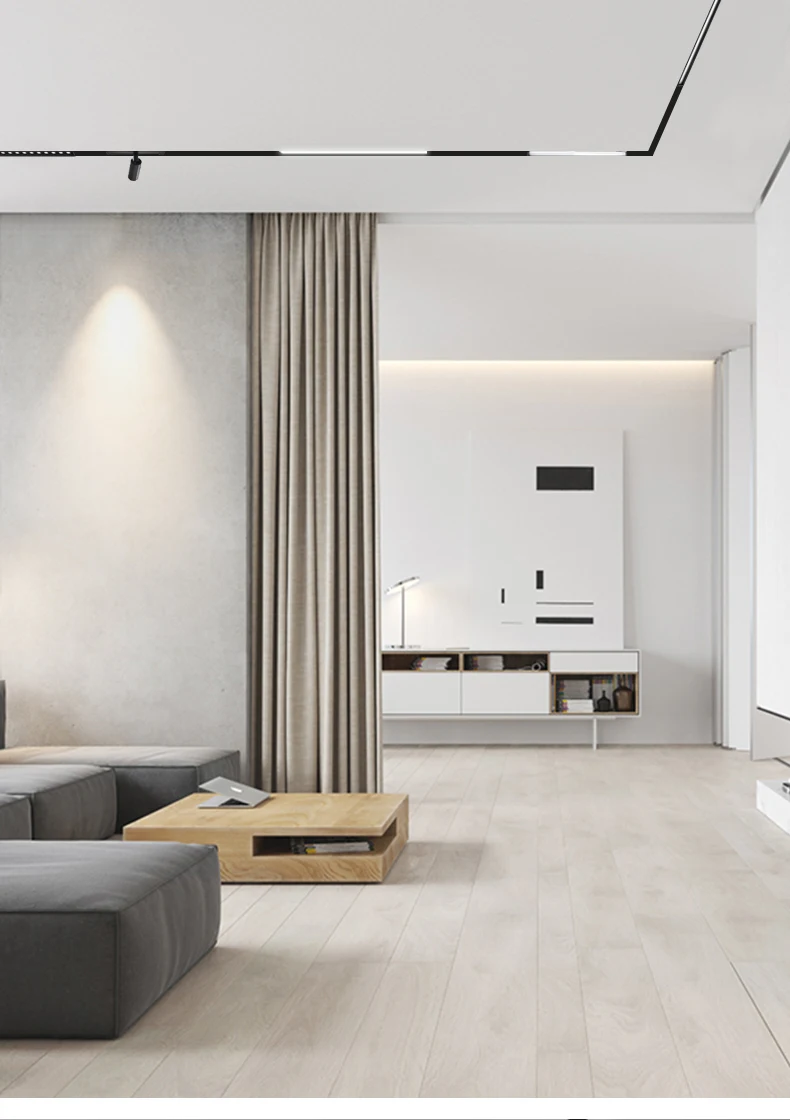 Новое поступление креативные алюминиевые встраиваемые направляющие 24 В длиной 34