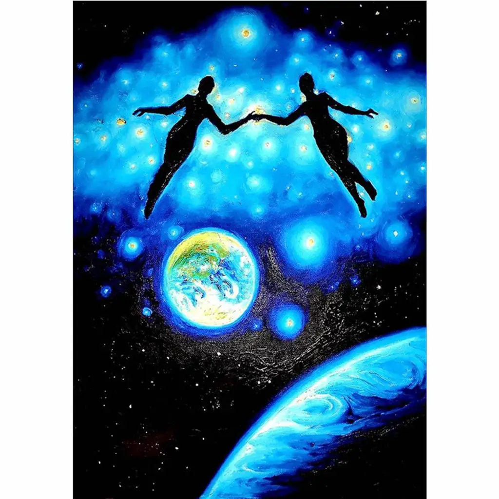 

Square/Round Diamond Painting 5D DIY "Cosmic Couples" Cross stitch Arts and Crafts and Sewing Needles Kids Room Decoration Gift