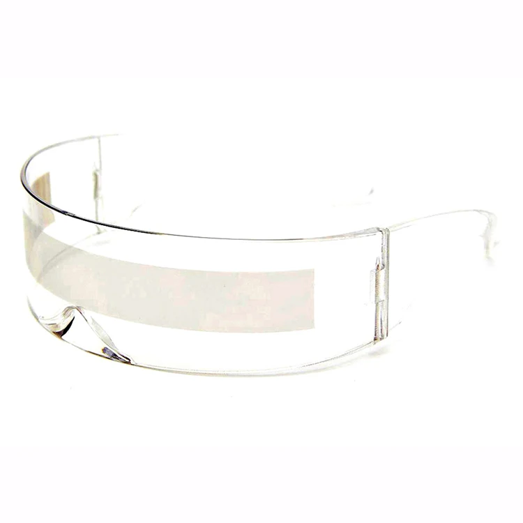 Футуристические солнцезащитные очки UV400 С моноблочным покрытием зеркальные для